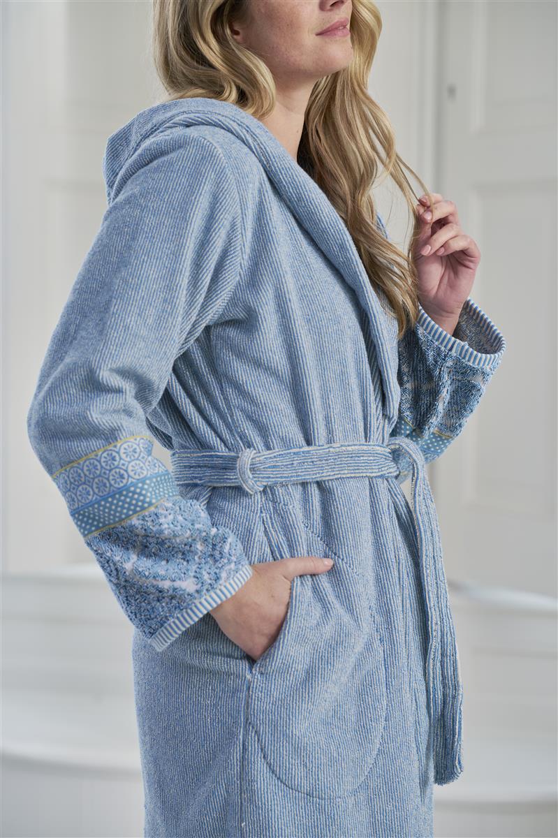 Pip Studio Soft Zellige Badjas - Blauw Grijs