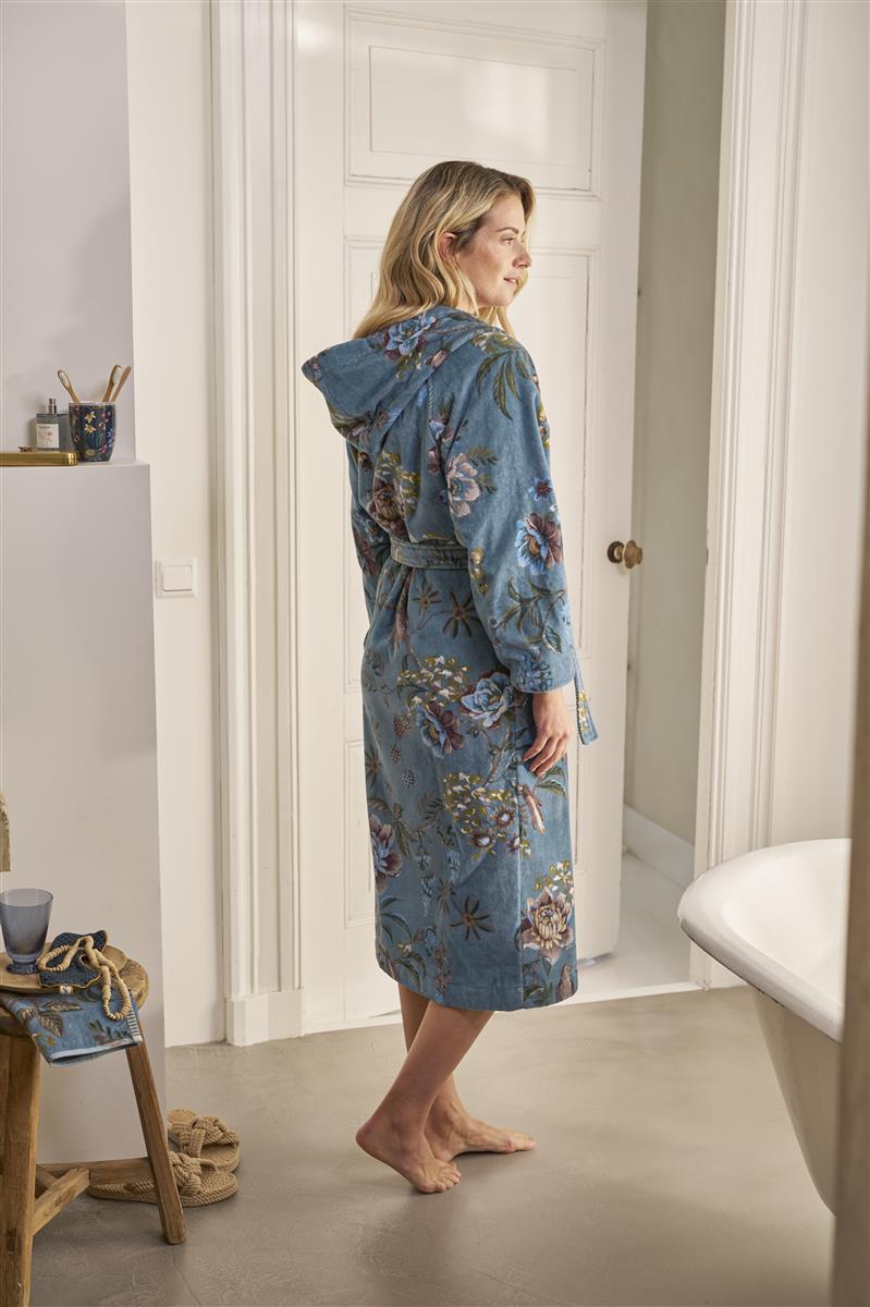 Pip Studio Secret Garden Badjas - Blauw