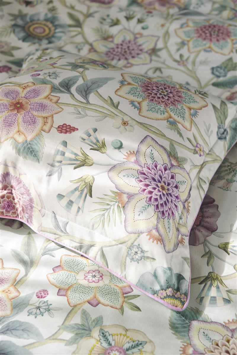 Pip Studio Viva Las Flores Square Decoratiekussen - Wit
