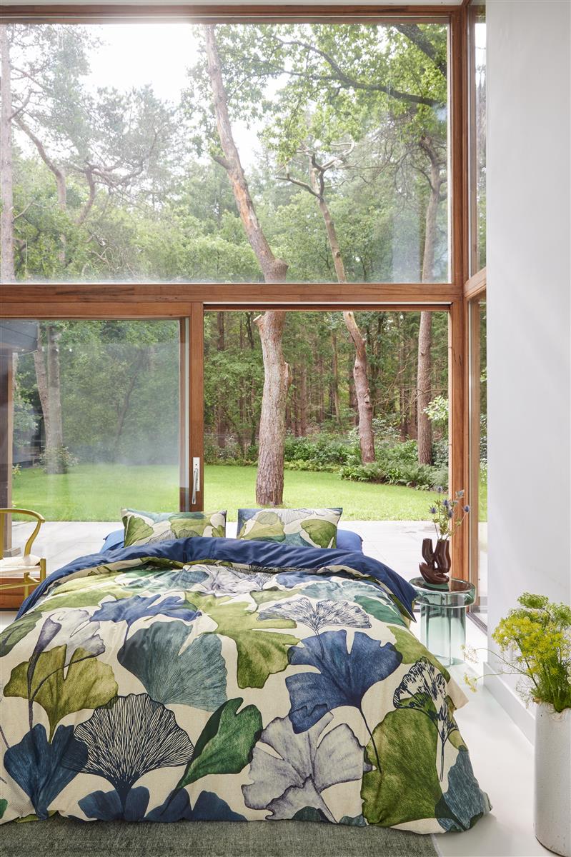 Beddinghouse Sue dekbedovertrek - Blauw Groen