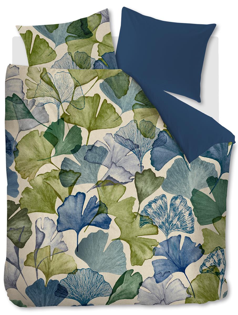 Beddinghouse Sue dekbedovertrek - Blauw Groen