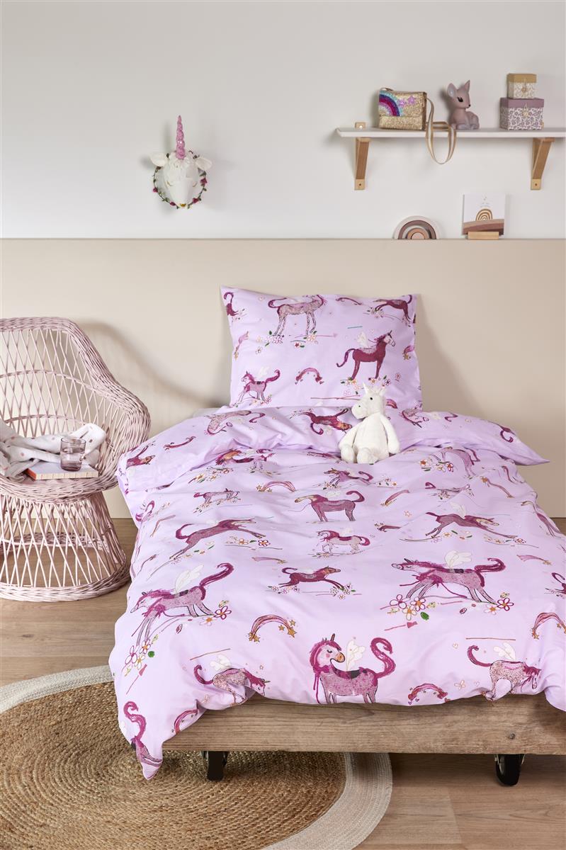Beddinghouse Kids Unicorn Paradise dekbedovertrek - Roze