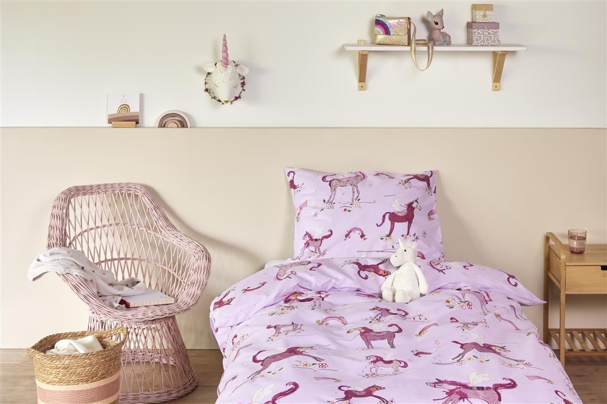 Beddinghouse Kids Unicorn Paradise dekbedovertrek - Roze