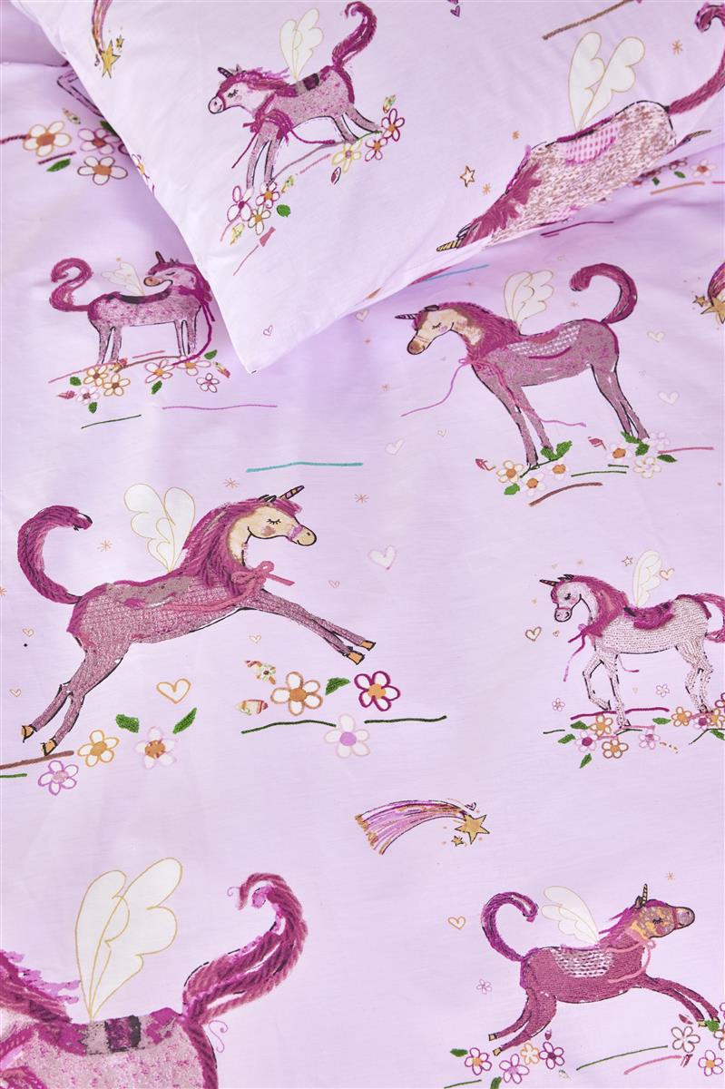 Beddinghouse Kids Unicorn Paradise dekbedovertrek - Roze