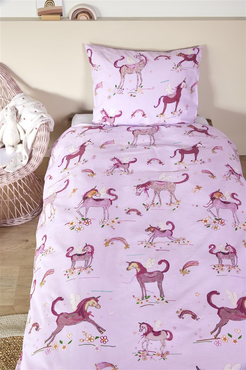 Beddinghouse Kids Unicorn Paradise dekbedovertrek - Roze