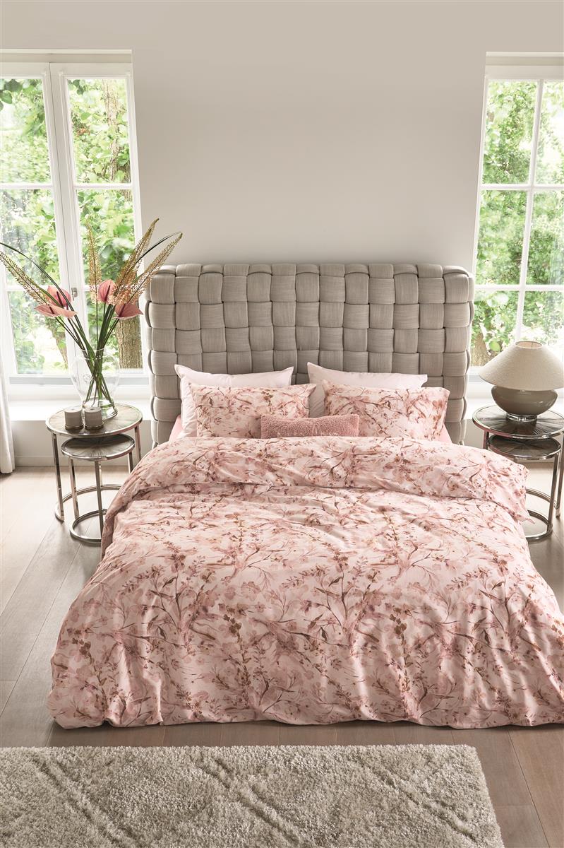 Riviera Maison Blushing Blooms dekbedovertrek - Roze
