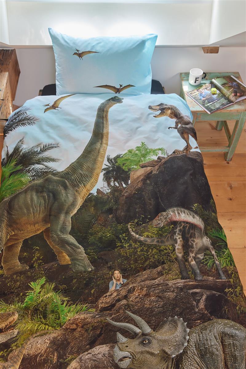 FREEK VONK Brave Dinos duvet cover - Natural