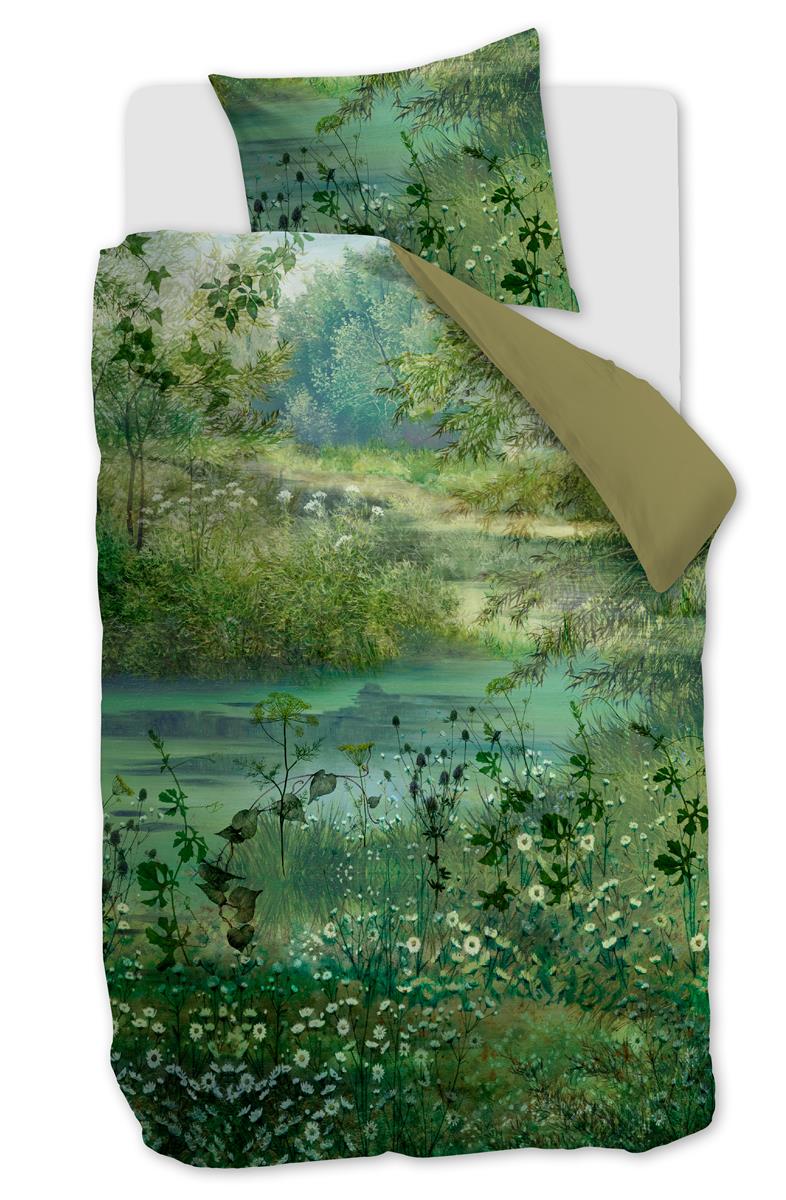 Beddinghouse Alika dekbedovertrek - Blauw Groen