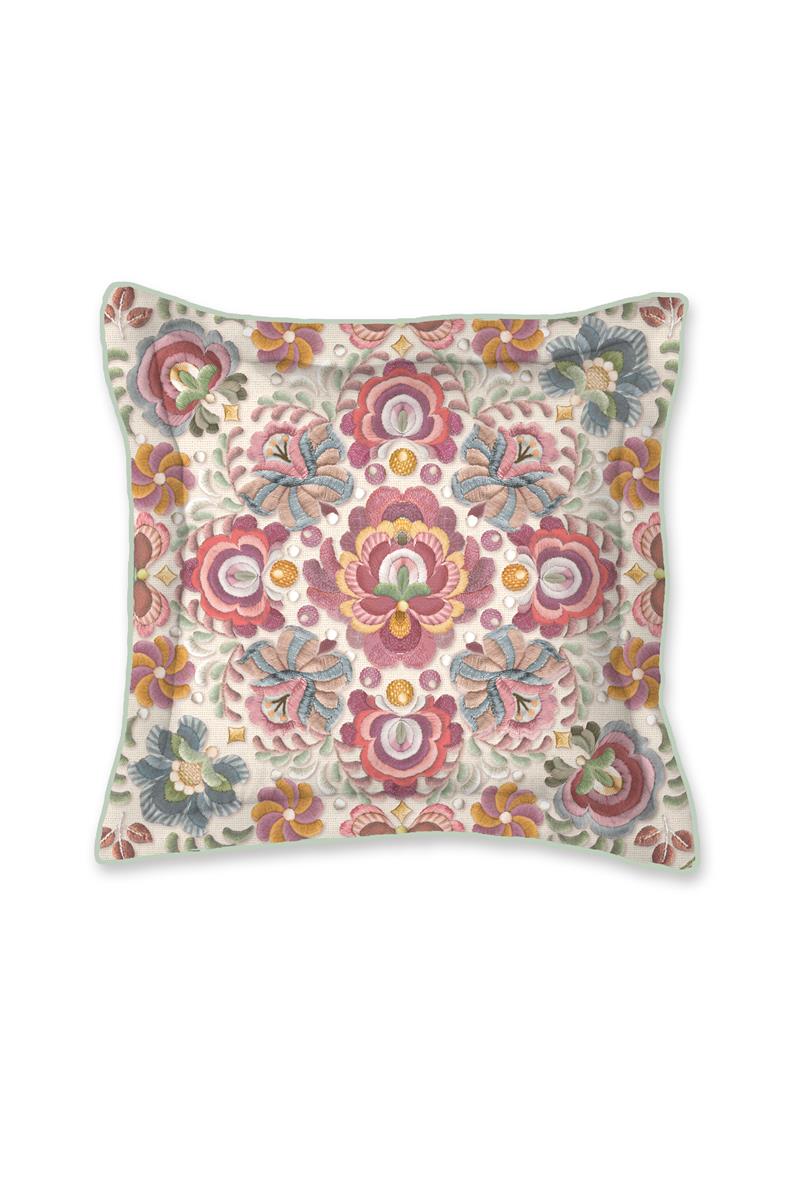 Pip Studio Il Ricamo Square Decorative Cushion - Off-white