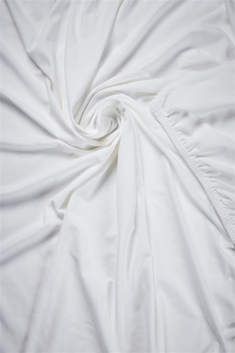 Beddinghouse Fitted Sheet - Jersey - White