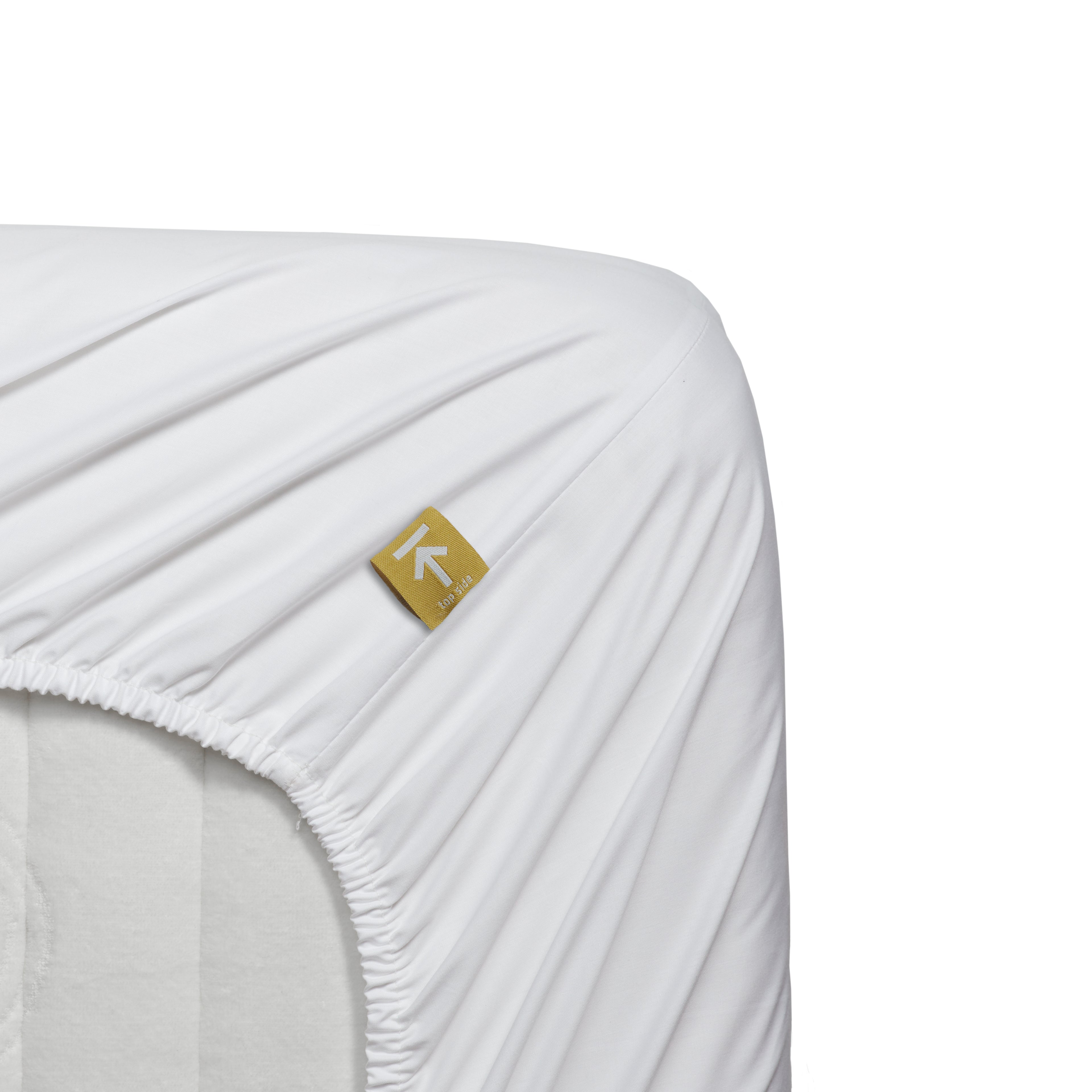 Beddinghouse Topper Fitted Sheet - Percale Cotton - White