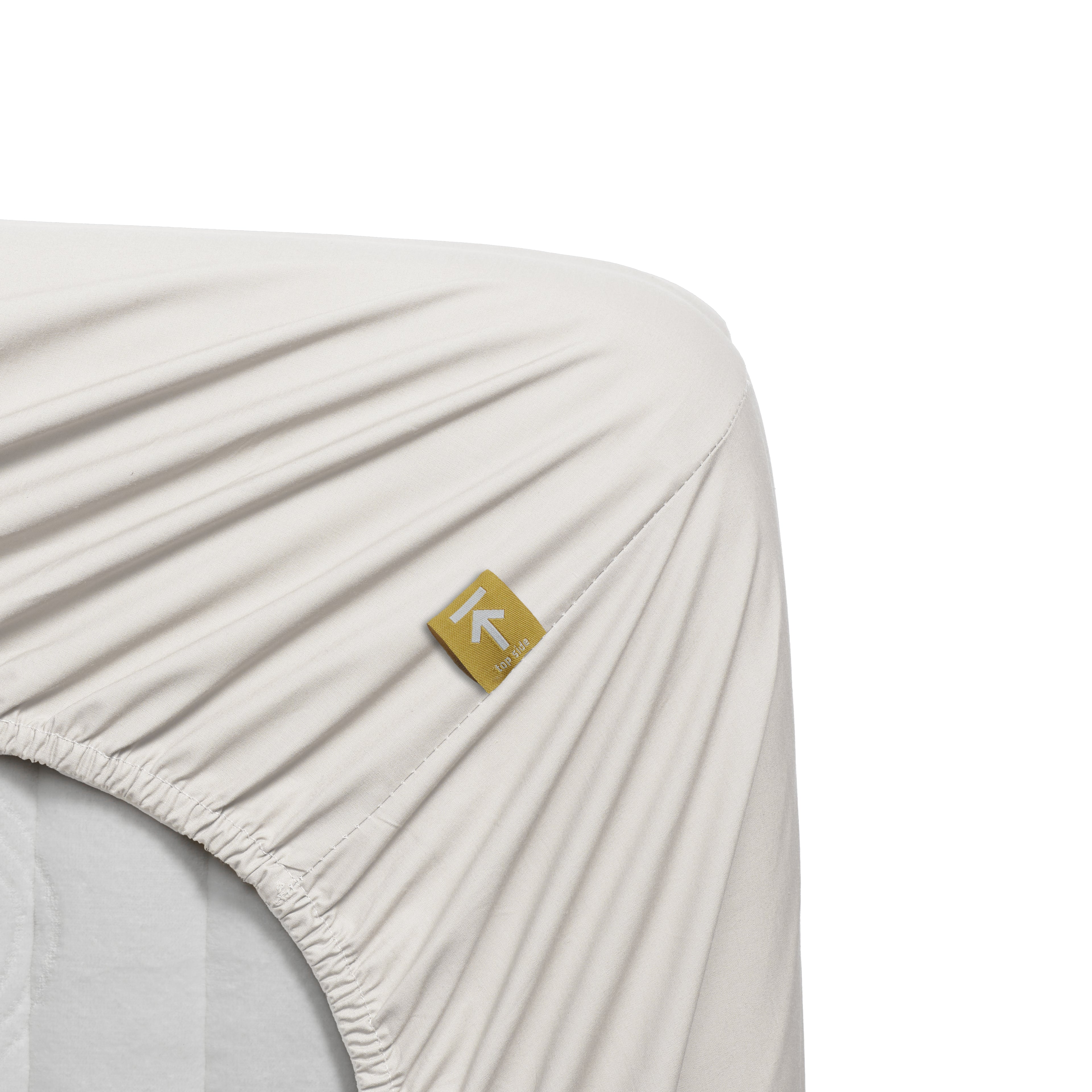 Beddinghouse Topper Fitted Sheet - Percale Cotton - Off-white