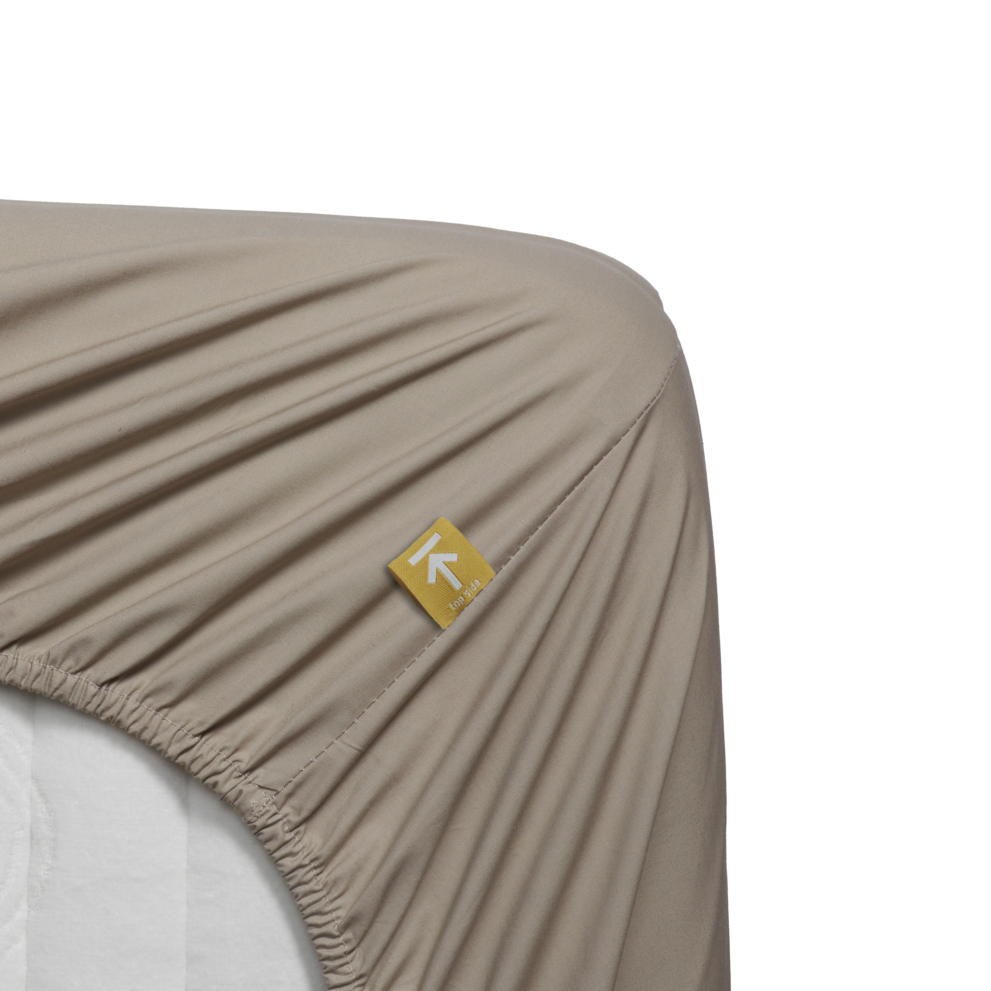Beddinghouse Topper Hoeslaken - Percale katoen - Zand