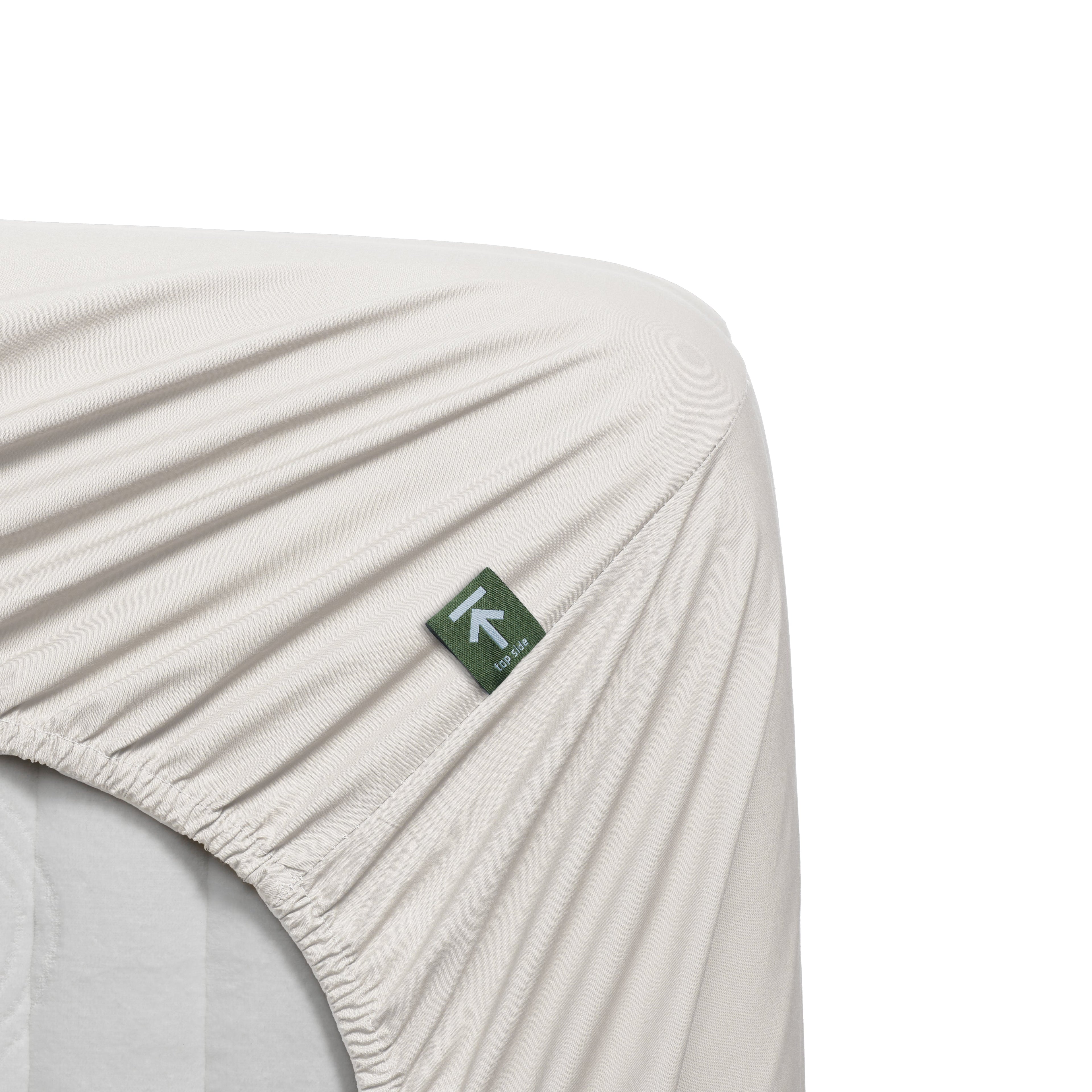 Beddinghouse Topper Fitted Sheet - Percale Cotton - Off-white
