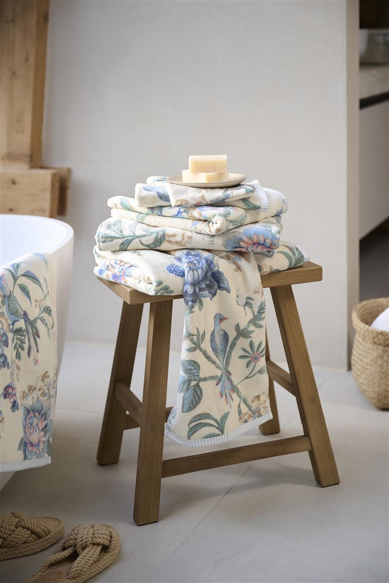 Pip Studio Secret Garden Badtextiel - WhiteBlue