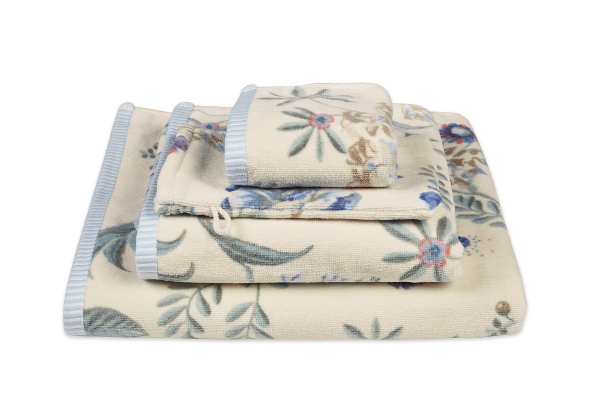 Pip Studio Secret Garden Bath Textiles - WhiteBlue