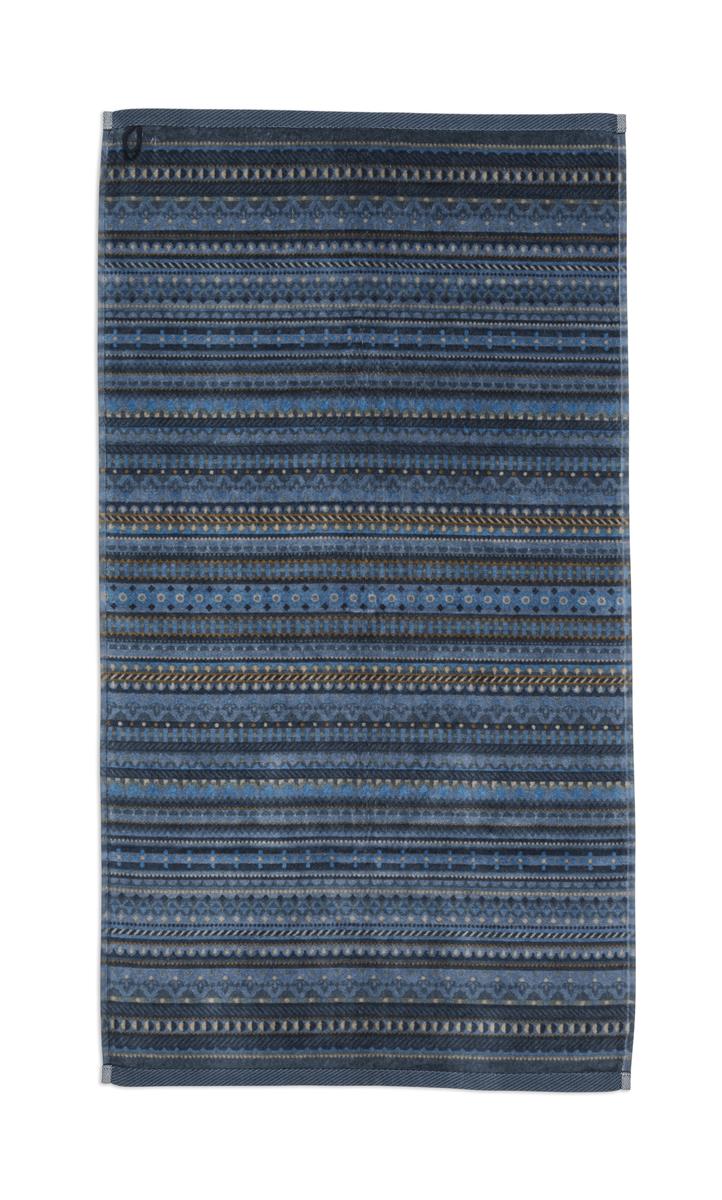 Pip Studio Geometric Print Badtextiel - Donker Blauw