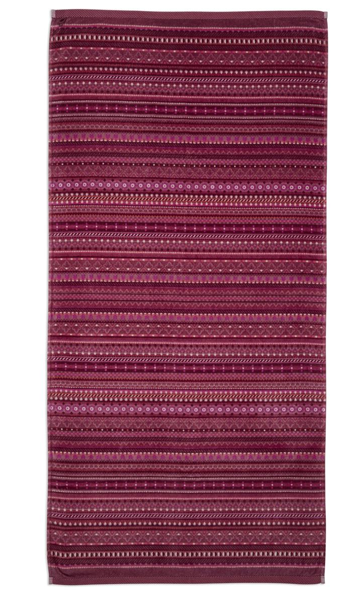 Pip Studio Geometric Print Badtextiel - Donker roze