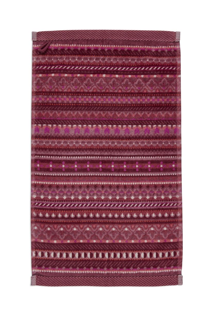 Pip Studio Geometric Print Badtextiel - Donker roze
