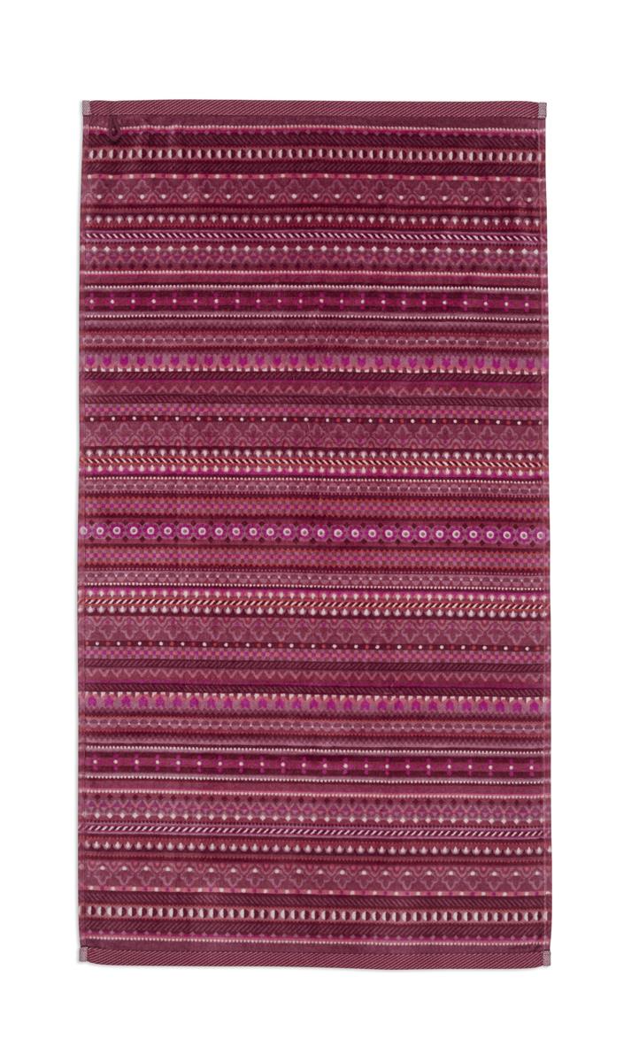 Pip Studio Geometric Print Badtextiel - Donker roze