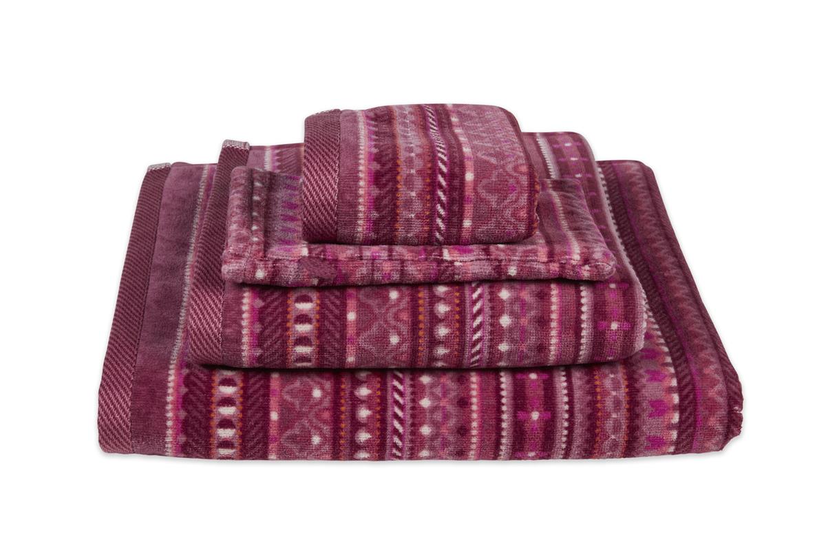 Pip Studio Geometric Print Badtextiel - Donker roze