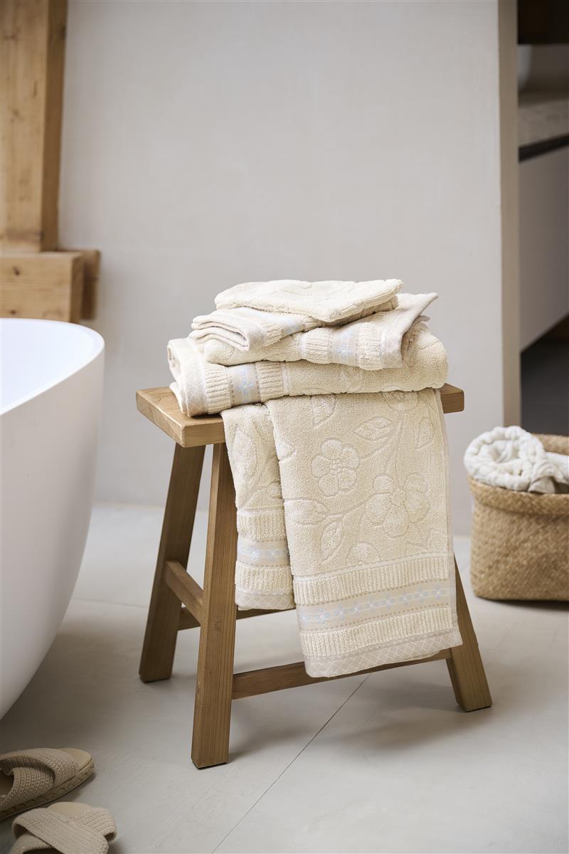 Pip Studio Jasmin Jacquard Badtextiel - Zand