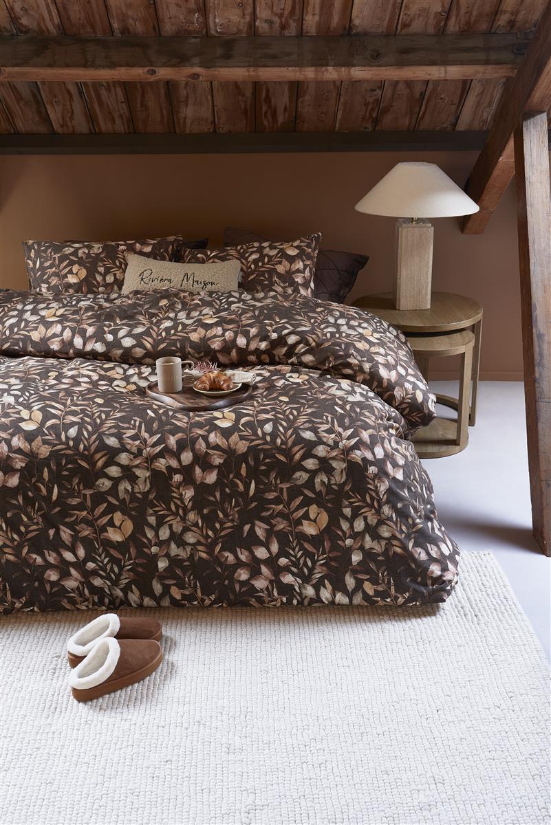 Riviera Maison Faded Fall dekbedovertrek - Bruin