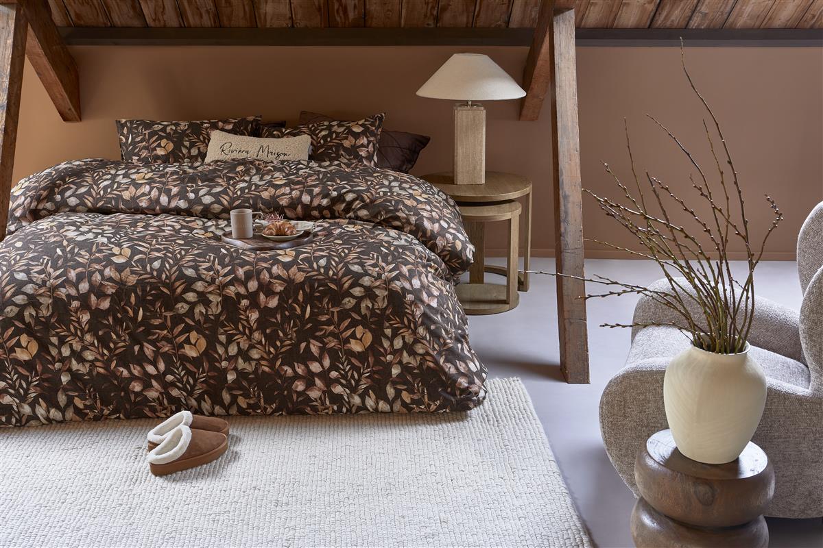Riviera Maison Faded Fall dekbedovertrek - Bruin