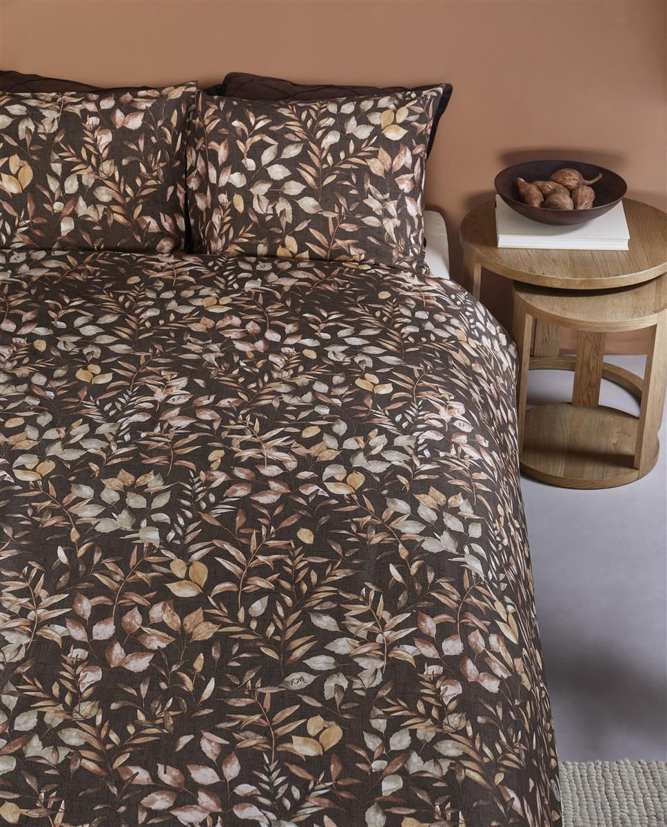 Riviera Maison Faded Fall dekbedovertrek - Bruin