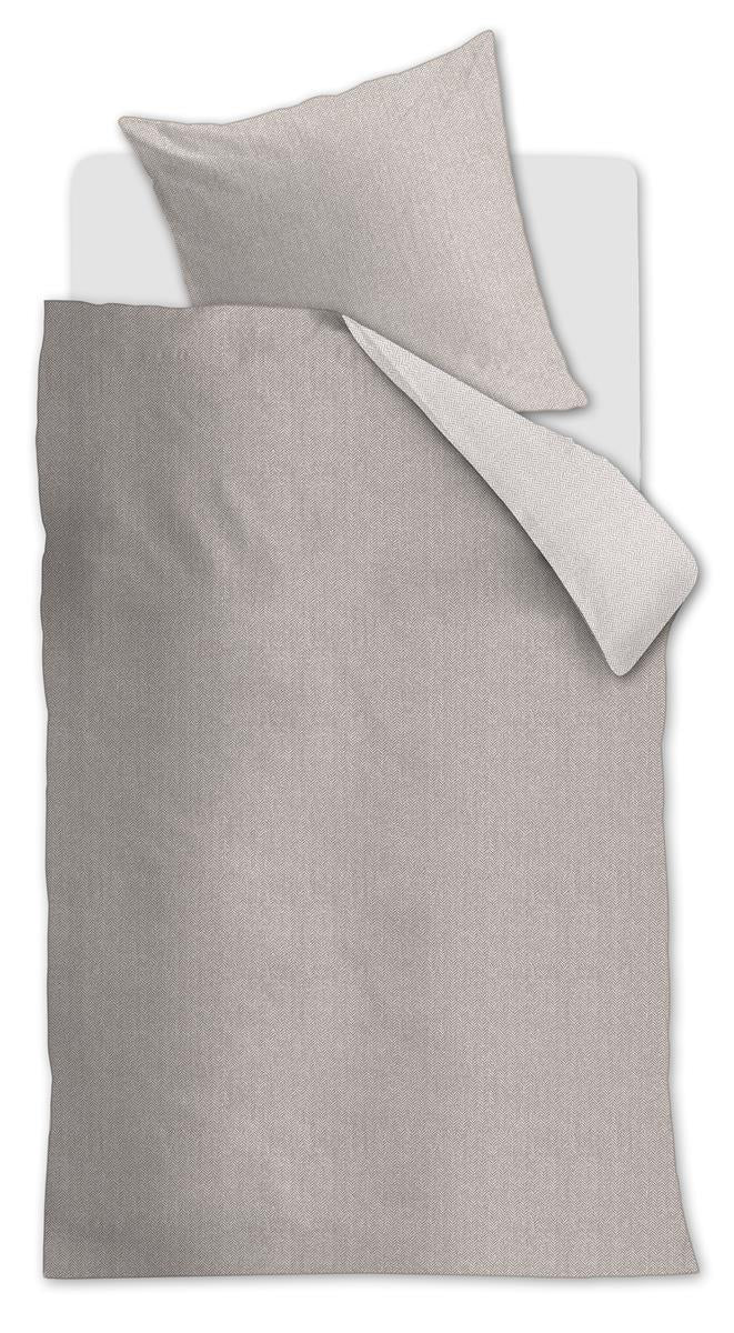 Riviera Maison Chevron Weave dekbedovertrek - Zand