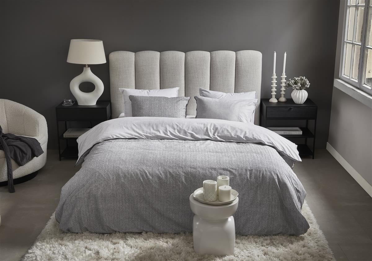 Riviera Maison Chevron Weave Duvet Cover - Gray