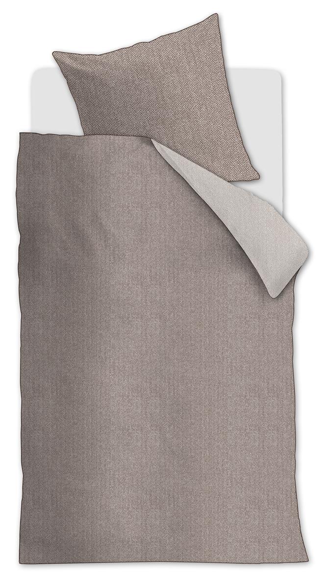 Riviera Maison Chevron Weave Duvet Cover - Brown