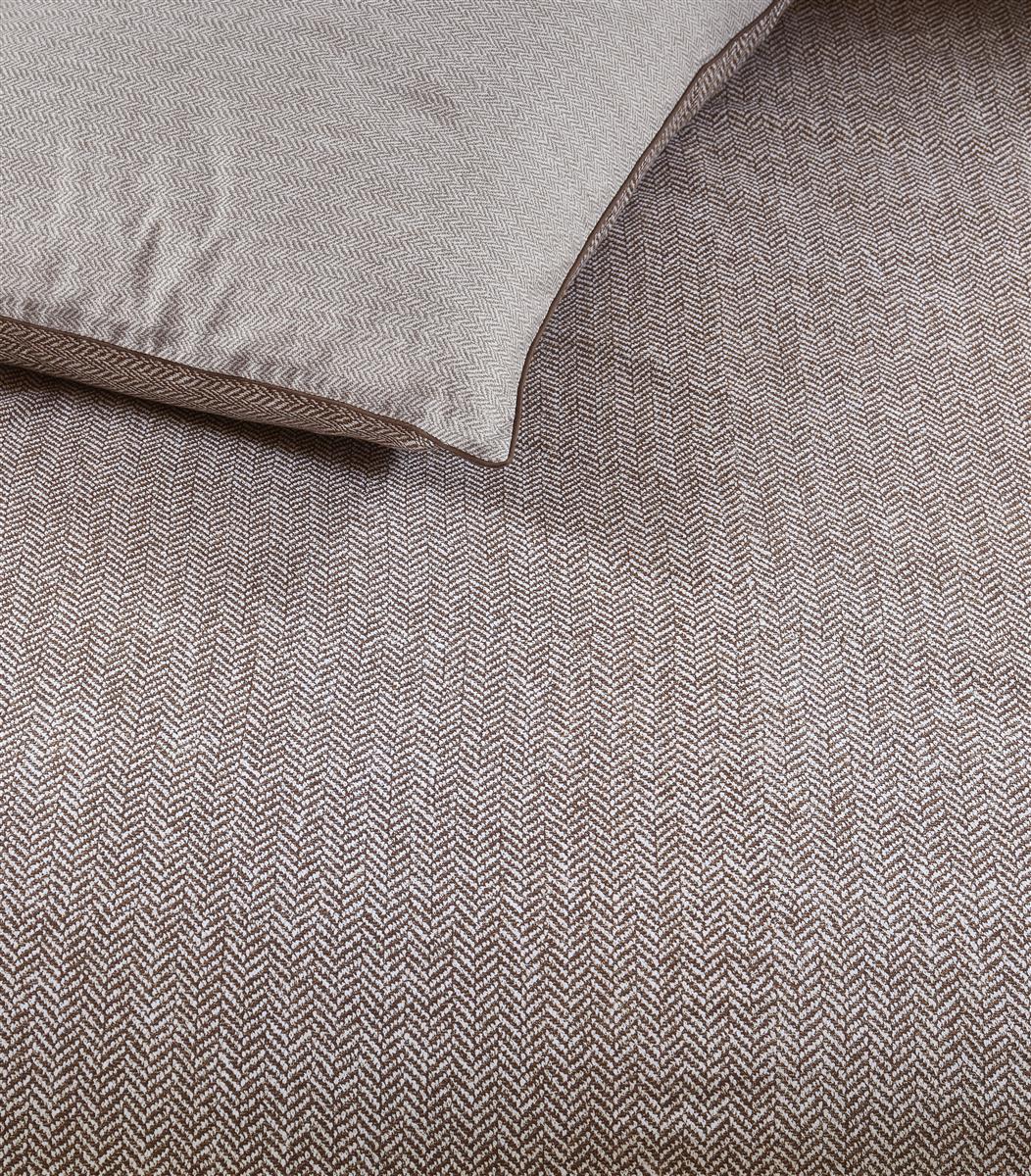 Riviera Maison Chevron Weave Duvet Cover - Brown