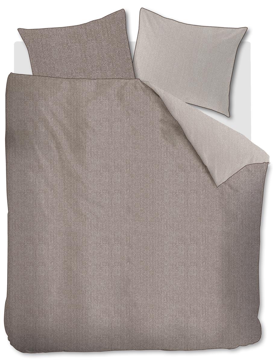 Riviera Maison Chevron Weave Duvet Cover - Brown