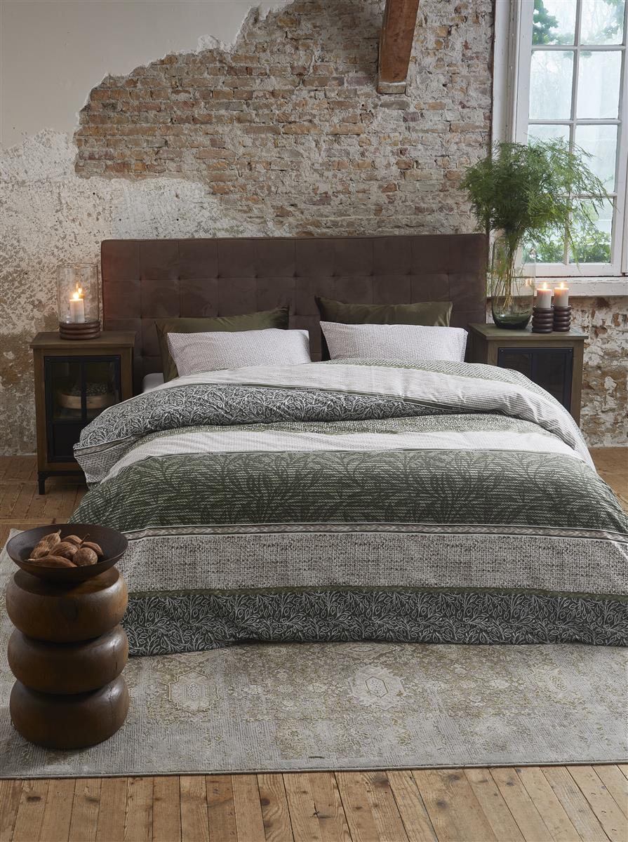 Riviera Maison Chester Duvet Cover - Green