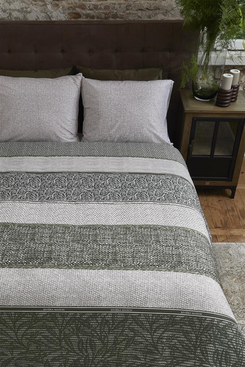 Riviera Maison Chester Duvet Cover - Green