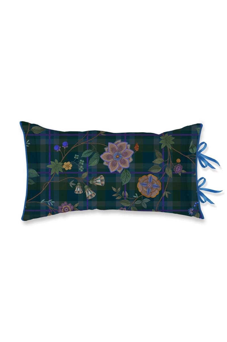 Pip Studio Flores Felices Decoratiekussen - Donker Blauw