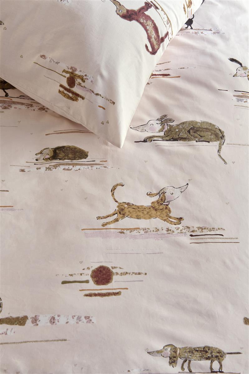 Beddinghouse Kids Hot Dogs dekbedovertrek - Roze