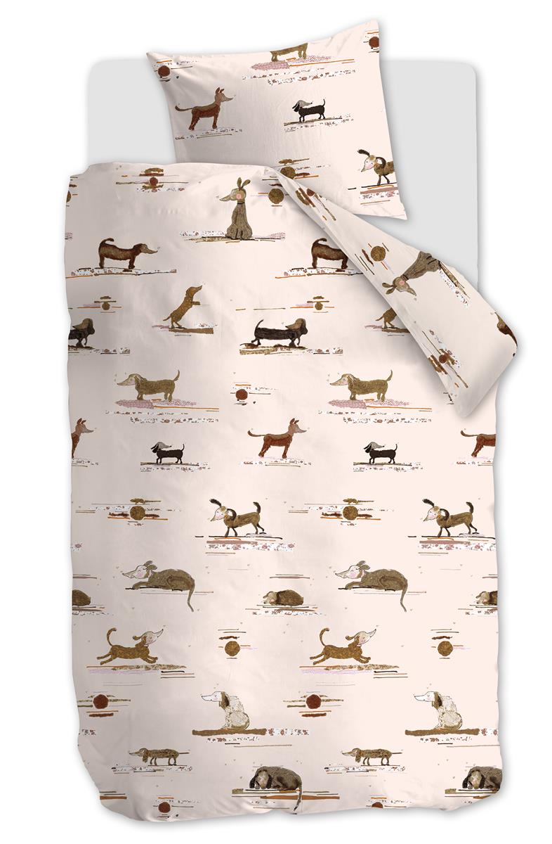 Beddinghouse Kids Hot Dogs dekbedovertrek - Roze