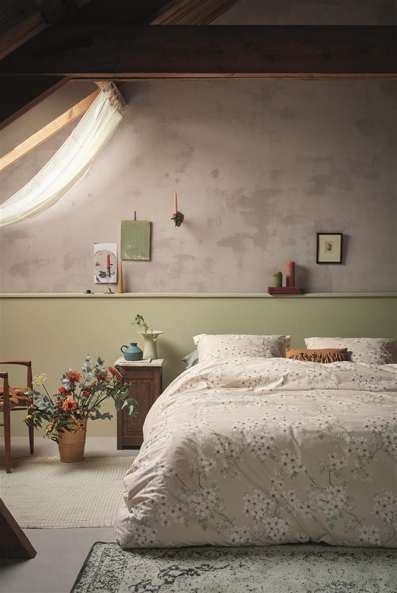 Ariadne at Home Blooming Flowers dekbedovertrek - Zand