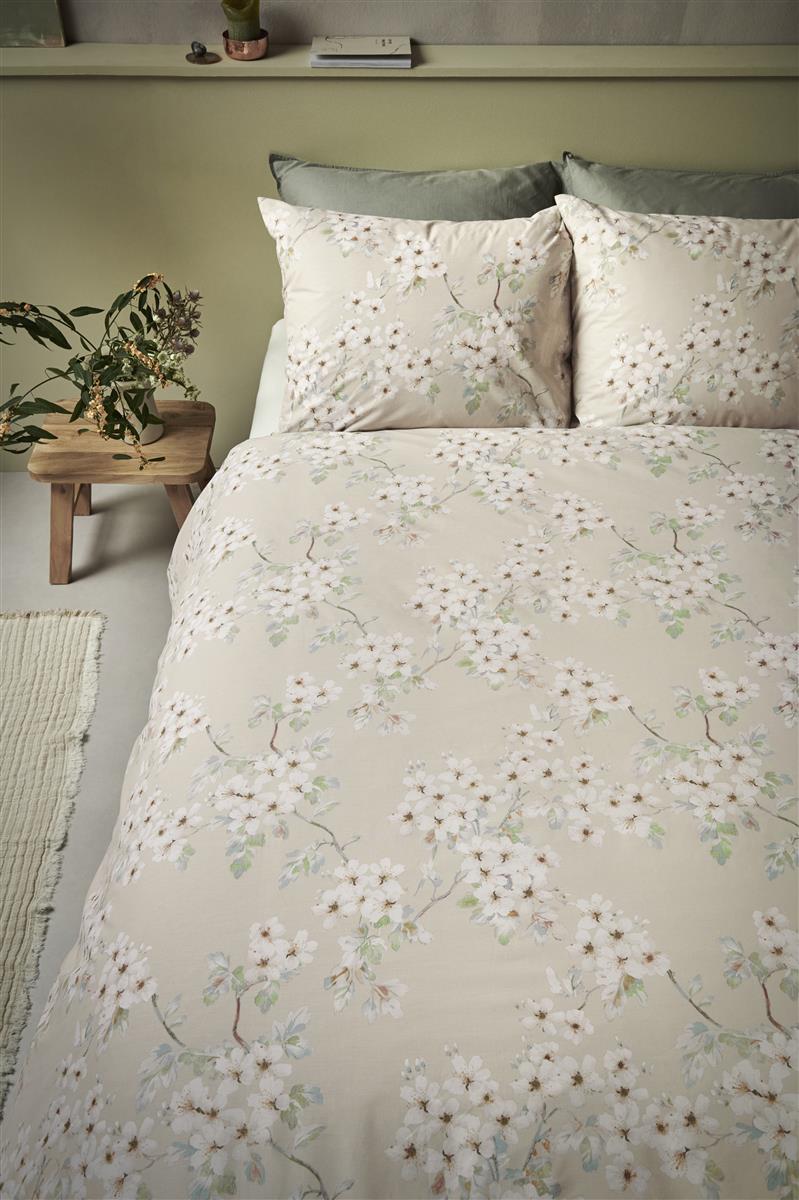 Ariadne at Home Blooming Flowers dekbedovertrek - Zand