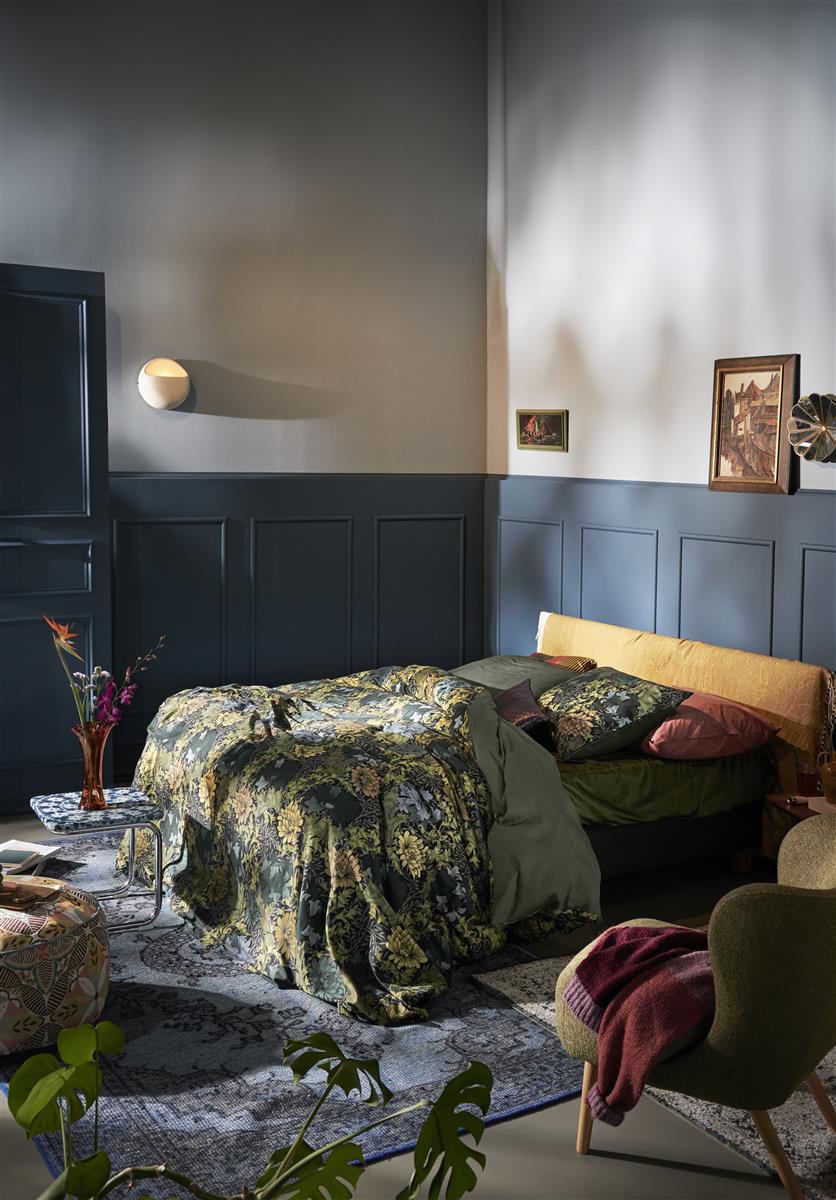 At Home by BeddingHouse Eclectic dekbedovertrek - Blauw Groen