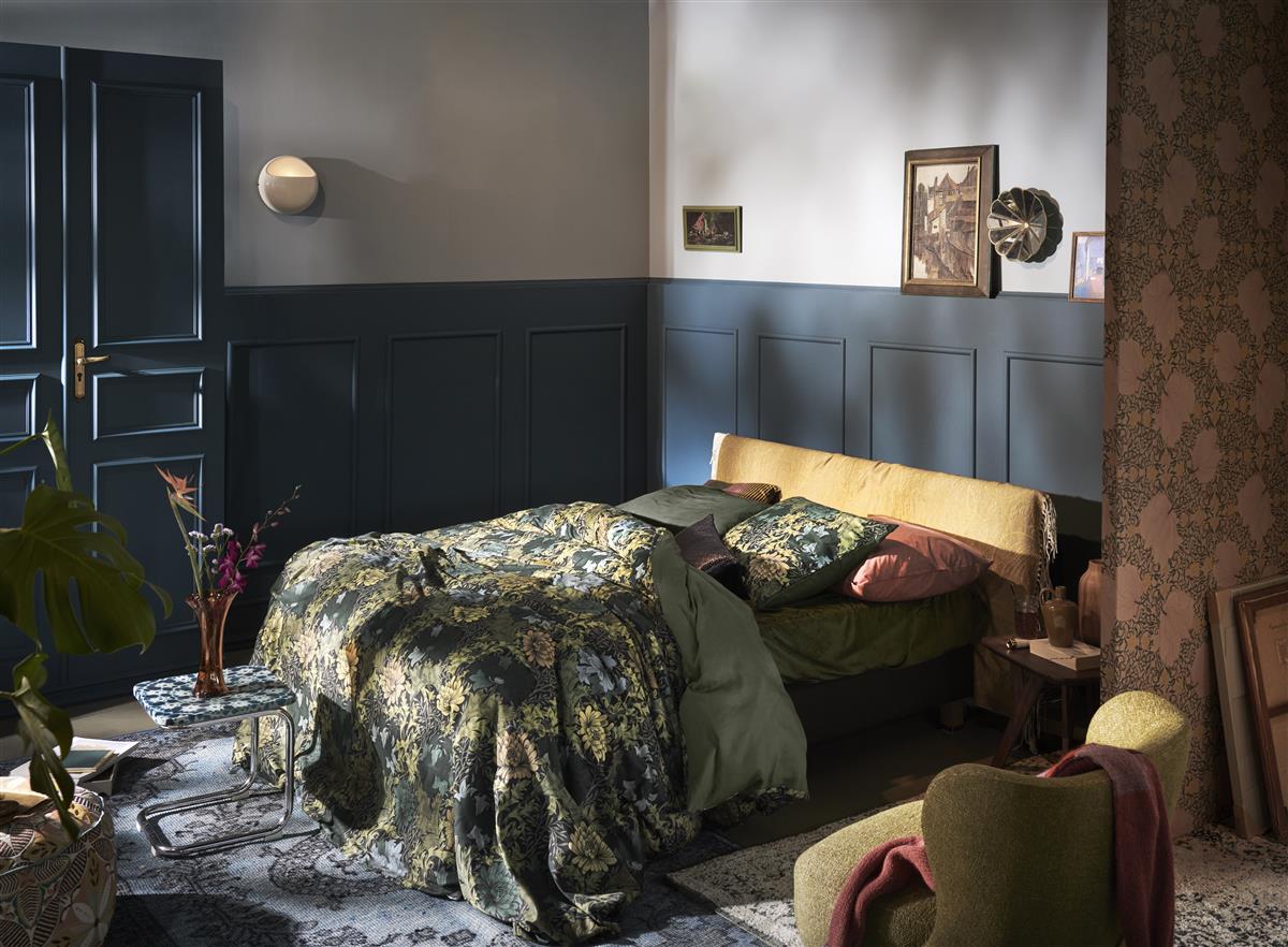 At Home by BeddingHouse Eclectic dekbedovertrek - Blauw Groen
