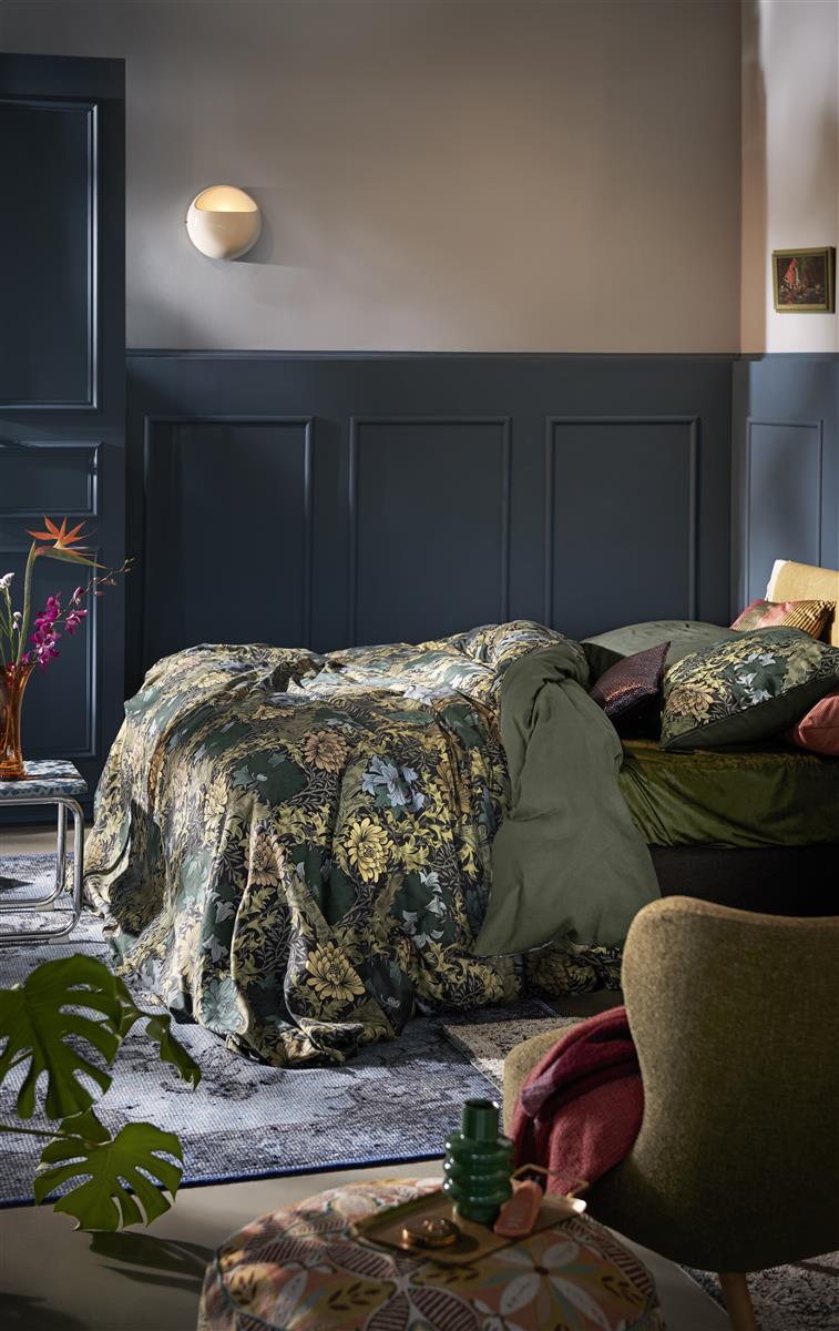 At Home by BeddingHouse Eclectic dekbedovertrek - Blauw Groen
