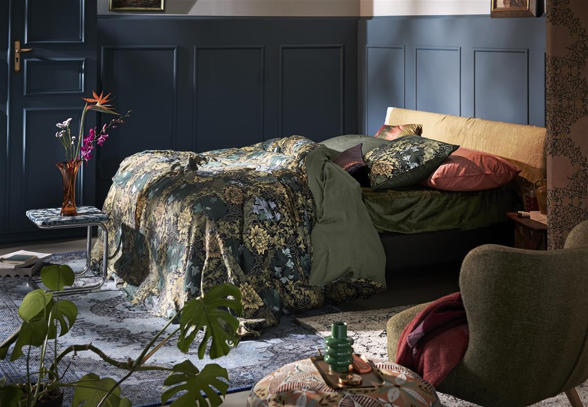 At Home by BeddingHouse Eclectic dekbedovertrek - Blauw Groen