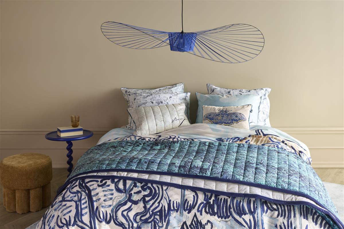 Beddinghouse x Van Gogh Museum Vieux Vignoble duvet cover - Blue