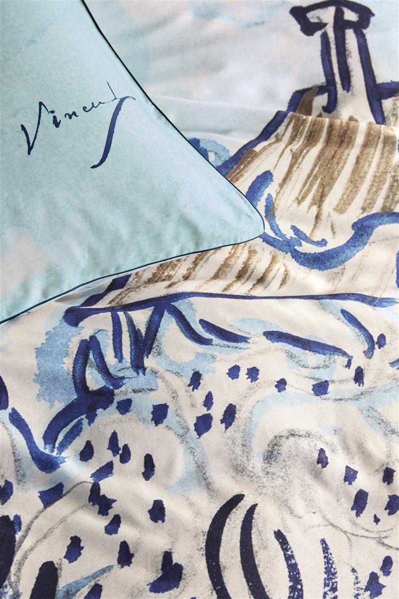 Beddinghouse x Van Gogh Museum Vieux Vignoble dekbedovertrek - Blauw