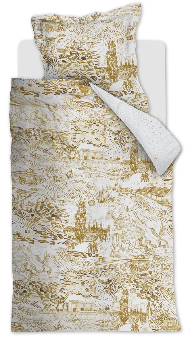 Beddinghouse x Van Gogh Museum Champs de Semis duvet cover - Ochre