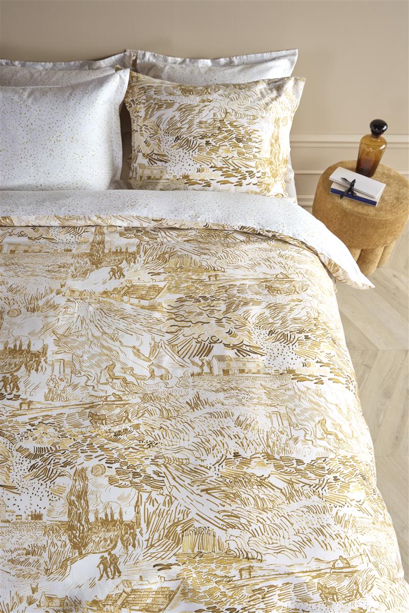 Beddinghouse x Van Gogh Museum Champs de Semis duvet cover - Ochre
