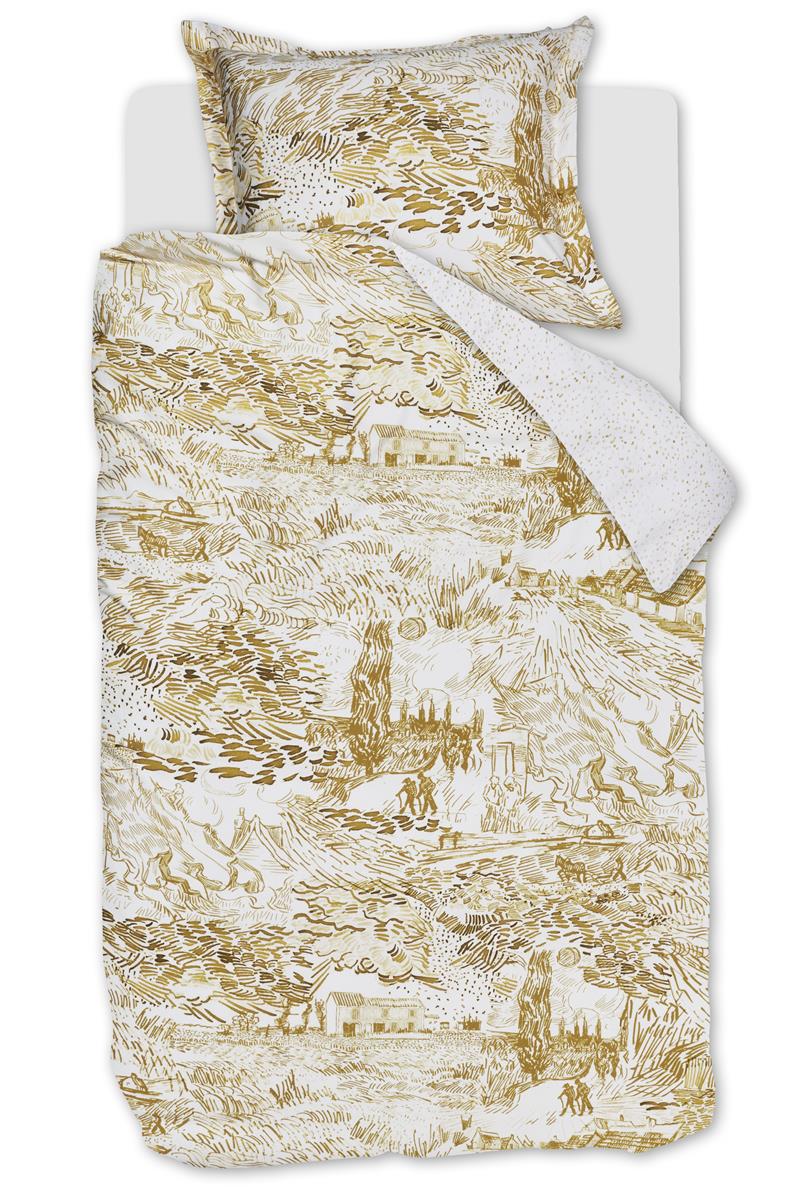 Beddinghouse x Van Gogh Museum Champs de Semis duvet cover - Ochre